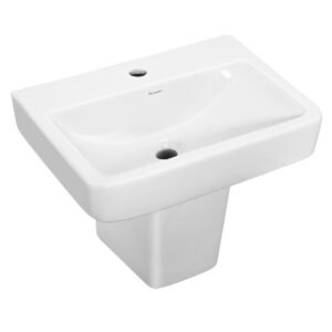 SUTRA WALL HUNG BASIN & HALF PEDESTAL