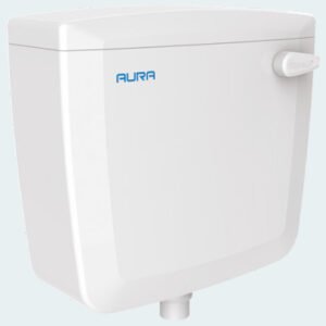 AURA SINGLE FLUSH CISTERN WITH PIPE