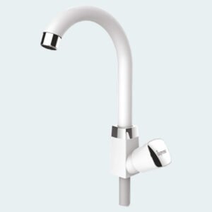 CROWN SWAN NECK SINK TAP ROUND MW